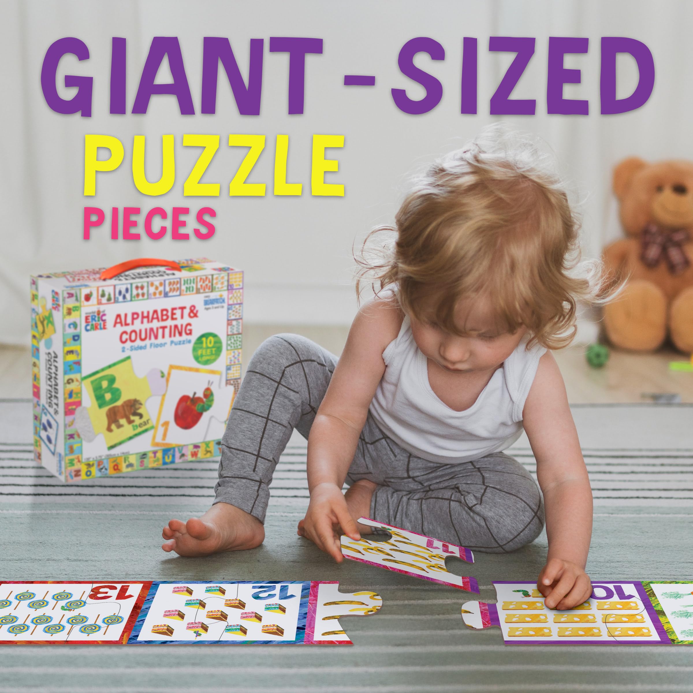 Amazon | Briarpatch Eric Carle 2-Sided Floor Puzzle-Alphabet